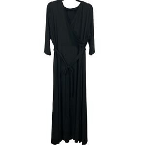 Runwind whimsigoth witchy maxi dress surplice neckline belted pockets size 3XL